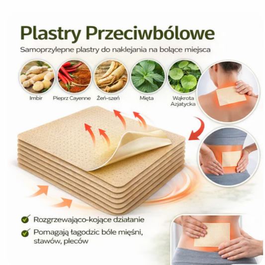 Naturalna terapia ciepłem łagodzi bóle i sztywność | Nakładaj bezpośrednio na bolące miejsce!