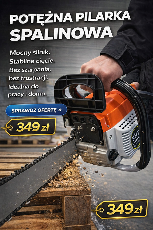 Mocna pilarka spalinowa BHT 3,8 KM