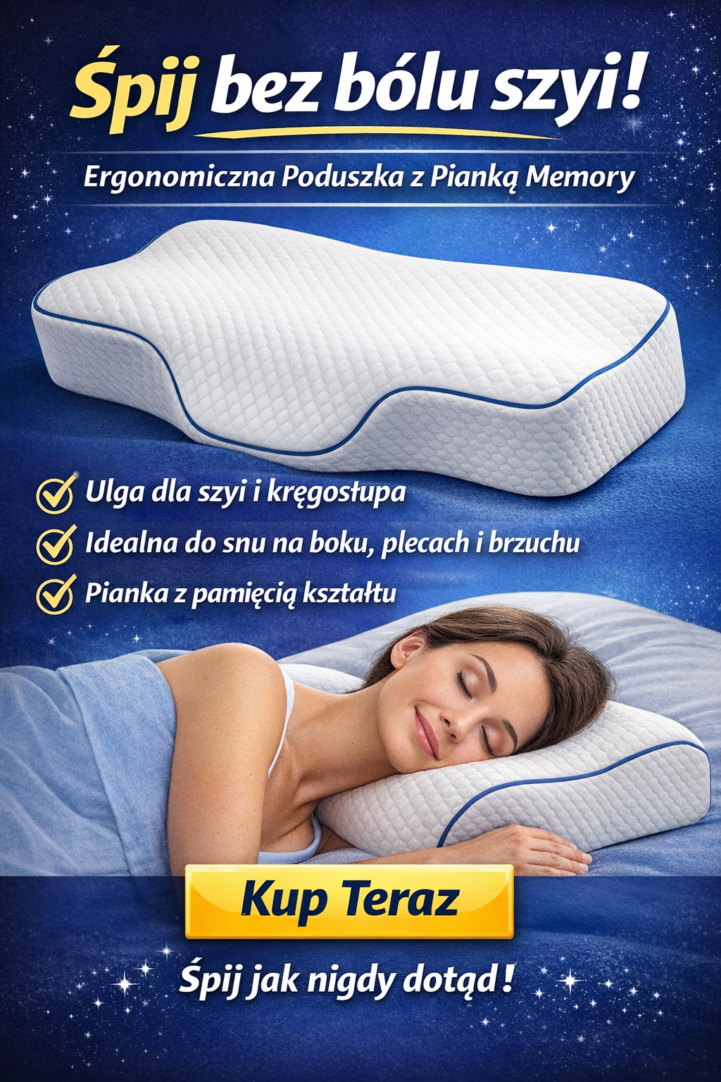 LuminaSleep™ – Ulga dla szyi i kręgosłupa każdej nocy